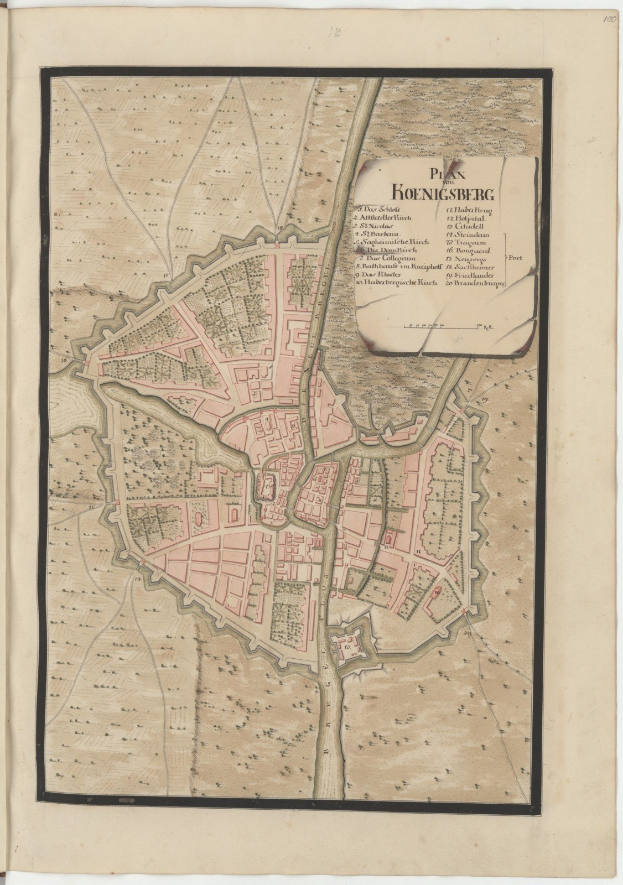 Detailierte Karte von Hohensberg, Deutschland, aus einem alten Buch, das Straßen, Gebäude und Sehenswürdigkeiten zeigt, sowie zusätzlichen Text zu Bevölkerung und bemerkenswerten Merkmalen.